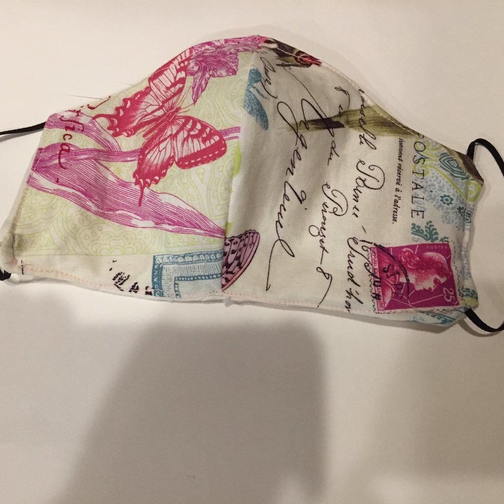 Face mask with quilted backing